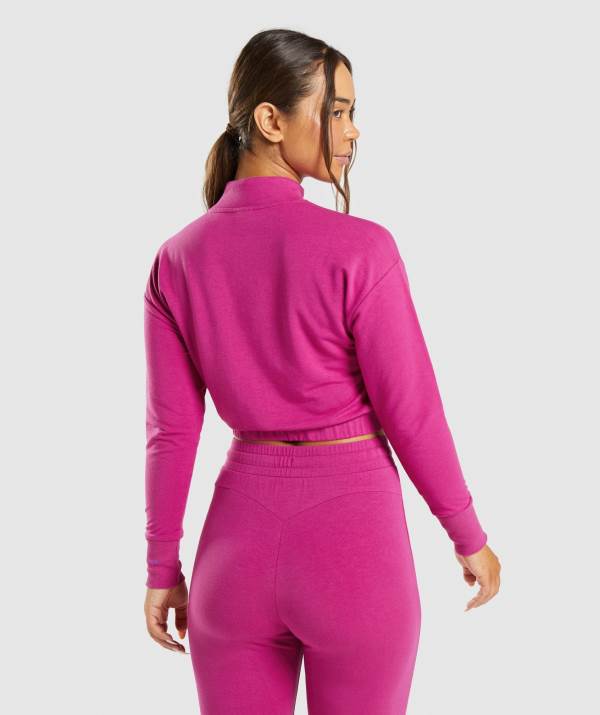 Damske Pulovre Gymshark Training Pippa Ruzove | ML5607398